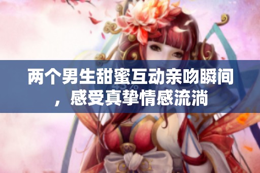 两个男生甜蜜互动亲吻瞬间，感受真挚情感流淌
