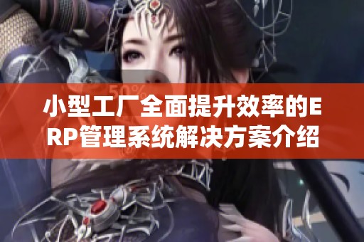 小型工厂全面提升效率的ERP管理系统解决方案介绍