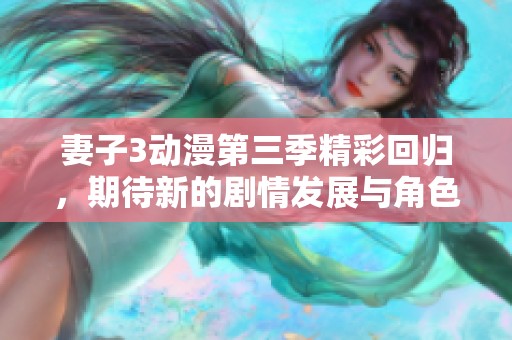 妻子3动漫第三季精彩回归，期待新的剧情发展与角色成长