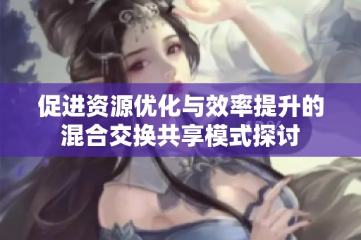 促进资源优化与效率提升的混合交换共享模式探讨