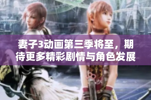 妻子3动画第三季将至，期待更多精彩剧情与角色发展