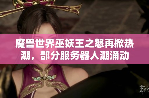 魔兽世界巫妖王之怒再掀热潮，部分服务器人潮涌动