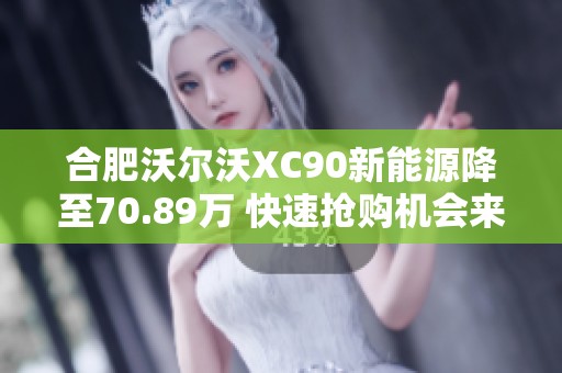合肥沃尔沃XC90新能源降至70.89万 快速抢购机会来临