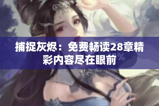 捕捉灰烬：免费畅读28章精彩内容尽在眼前