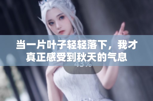 当一片叶子轻轻落下，我才真正感受到秋天的气息