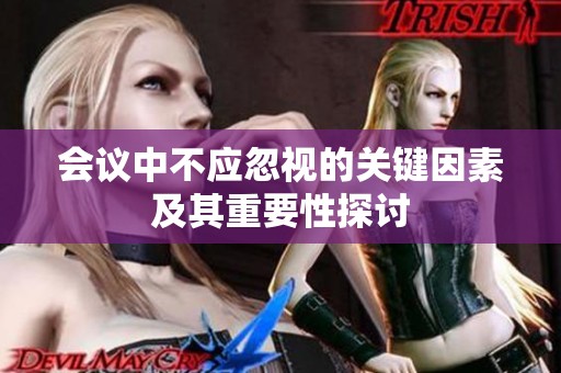 会议中不应忽视的关键因素及其重要性探讨