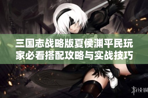 三国志战略版夏侯渊平民玩家必看搭配攻略与实战技巧分享