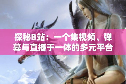 探秘B站：一个集视频、弹幕与直播于一体的多元平台
