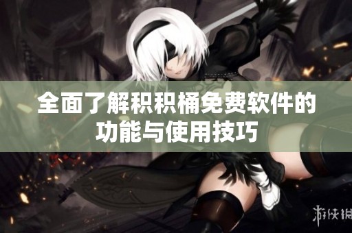 全面了解积积桶免费软件的功能与使用技巧
