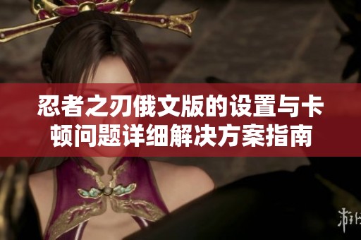 忍者之刃俄文版的设置与卡顿问题详细解决方案指南