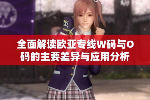全面解读欧亚专线W码与O码的主要差异与应用分析