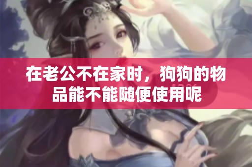 在老公不在家时，狗狗的物品能不能随便使用呢