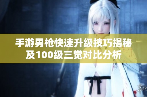 手游男枪快速升级技巧揭秘及100级三觉对比分析