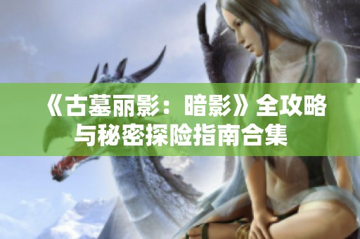 《古墓丽影：暗影》全攻略与秘密探险指南合集