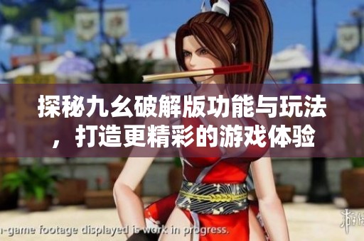 探秘九幺破解版功能与玩法，打造更精彩的游戏体验
