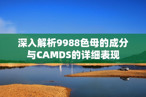 深入解析9988色母的成分与CAMDS的详细表现