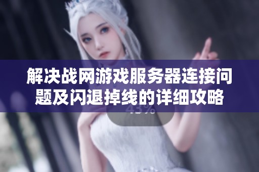 解决战网游戏服务器连接问题及闪退掉线的详细攻略