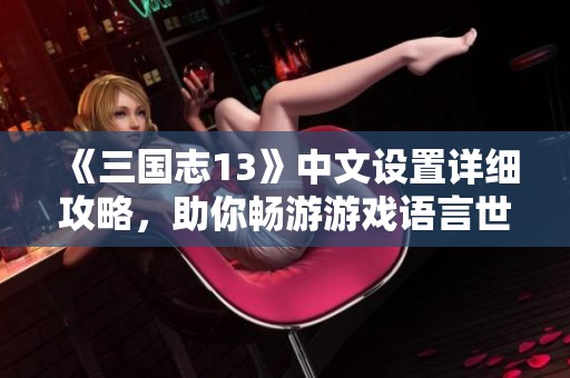 《三国志13》中文设置详细攻略，助你畅游游戏语言世界