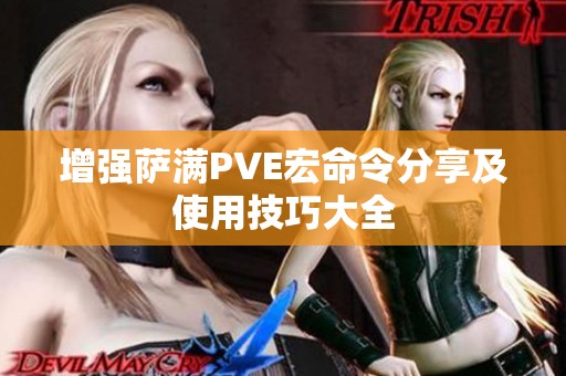 增强萨满PVE宏命令分享及使用技巧大全