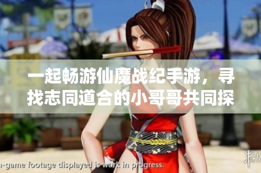 一起畅游仙魔战纪手游，寻找志同道合的小哥哥共同探险