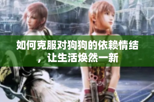 如何克服对狗狗的依赖情结，让生活焕然一新