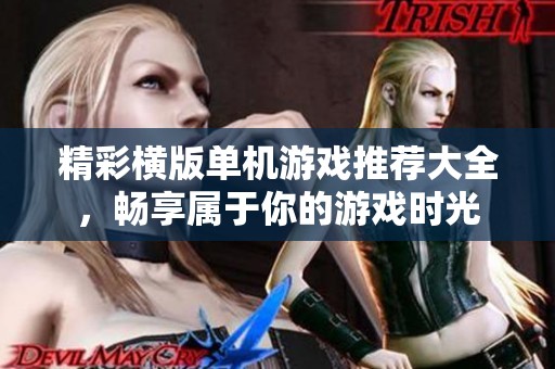 精彩横版单机游戏推荐大全，畅享属于你的游戏时光
