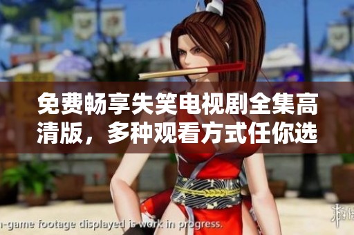 免费畅享失笑电视剧全集高清版，多种观看方式任你选择