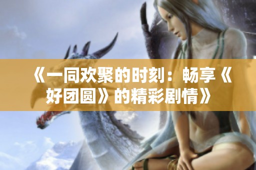 《一同欢聚的时刻：畅享《好团圆》的精彩剧情》