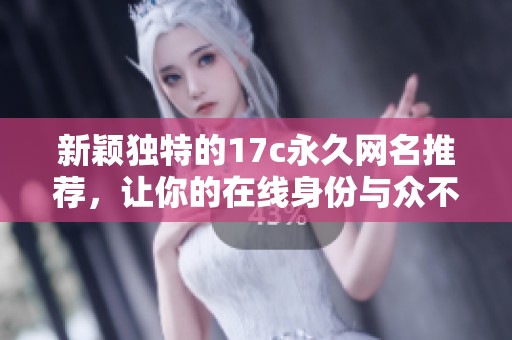 新颖独特的17c永久网名推荐，让你的在线身份与众不同