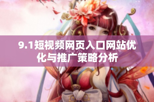 9.1短视频网页入口网站优化与推广策略分析