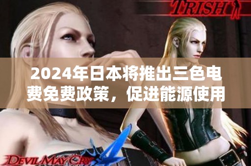 2024年日本将推出三色电费免费政策，促进能源使用新模式