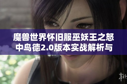 魔兽世界怀旧服巫妖王之怒中鸟德2.0版本实战解析与打地鼠技巧分享