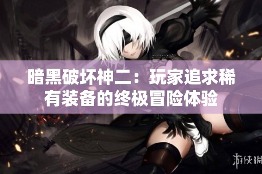 暗黑破坏神二：玩家追求稀有装备的终极冒险体验