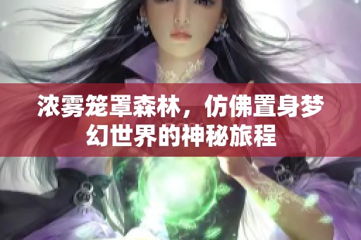 浓雾笼罩森林，仿佛置身梦幻世界的神秘旅程