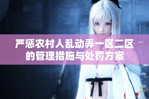 严惩农村人乱动弄一区二区的管理措施与处罚方案