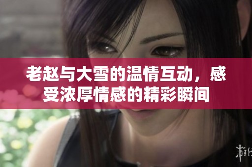 老赵与大雪的温情互动，感受浓厚情感的精彩瞬间