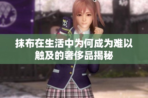 抹布在生活中为何成为难以触及的奢侈品揭秘