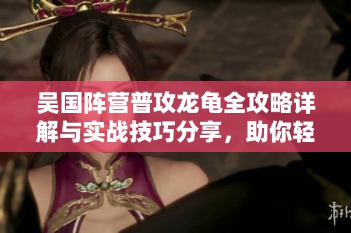 吴国阵营普攻龙龟全攻略详解与实战技巧分享，助你轻松掌握三国战纪2！