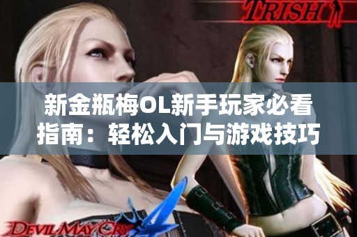 新金瓶梅OL新手玩家必看指南：轻松入门与游戏技巧全攻略
