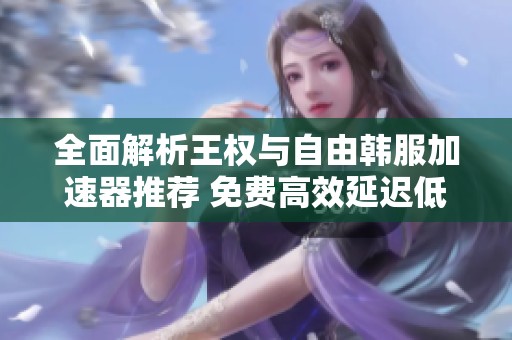 全面解析王权与自由韩服加速器推荐 免费高效延迟低的优质加速器分享