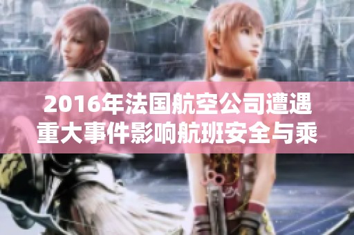 2016年法国航空公司遭遇重大事件影响航班安全与乘客体验