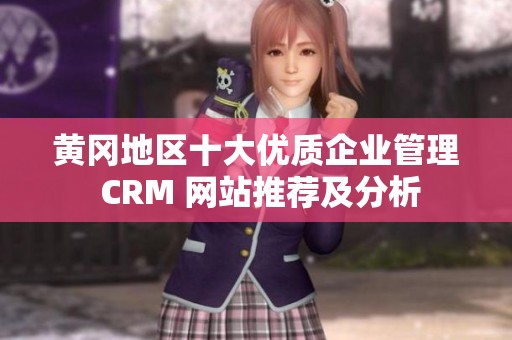 黄冈地区十大优质企业管理 CRM 网站推荐及分析
