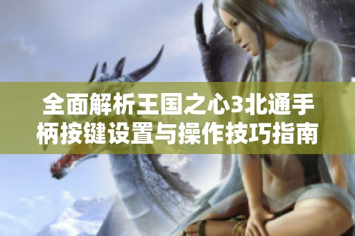 全面解析王国之心3北通手柄按键设置与操作技巧指南
