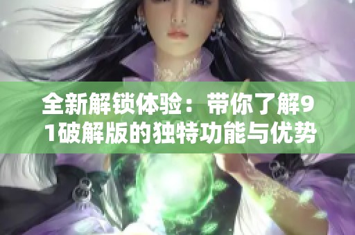 全新解锁体验：带你了解9 1破解版的独特功能与优势