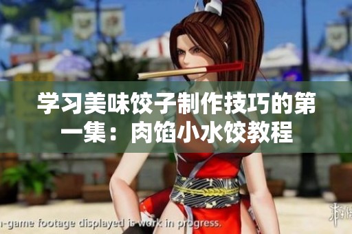 学习美味饺子制作技巧的第一集：肉馅小水饺教程