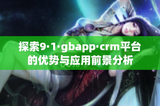 探索9·1·gbapp·crm平台的优势与应用前景分析