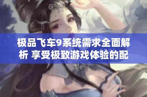 极品飞车9系统需求全面解析 享受极致游戏体验的配置推荐