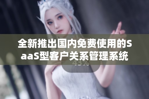 全新推出国内免费使用的SaaS型客户关系管理系统