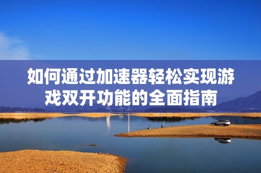 如何通过加速器轻松实现游戏双开功能的全面指南