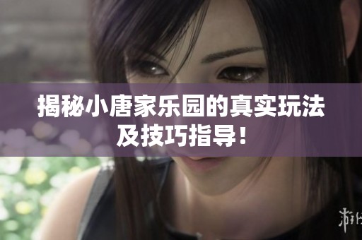 揭秘小唐家乐园的真实玩法及技巧指导！